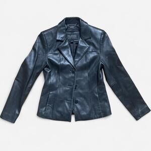 Wilson’s 90s Style Genuine Leather Women's Fitted Jacket